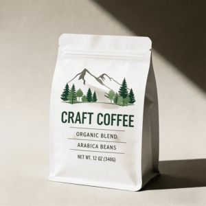 Forest-style Compostable Food Packaging Bags for Coffee