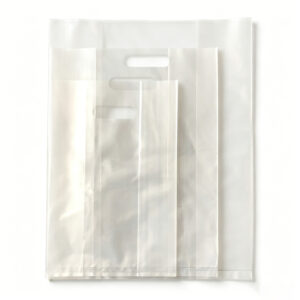 PE Gusseted Die-cut Handle Bags | Large Capacity Plastic Packaging Pouches