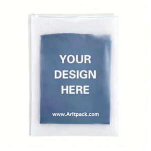 Matte Black Custom Zipper Bags | Branded Plastic Pouches