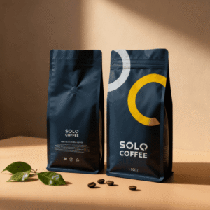 Trendy Geometric Compostable Pouches for Single-serve Coffee