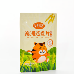 Custom Printed Food Stand Up Pouches | Sealed Packaging For Oat & Dry Cereals