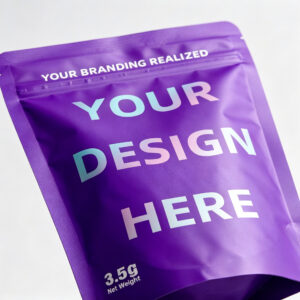 Matte Solid Color Stand Up Pouches | Custom Printed Packaging For Snacks & Food