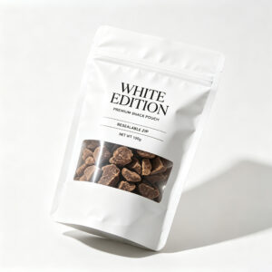 White Window Stand Up Pouches | Display Packaging For Dried Fruits & Nuts