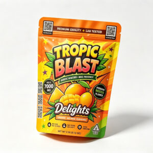 Trend Illustrated Stand Up Zipper Pouches | Creative Packaging For Gummies & Candies