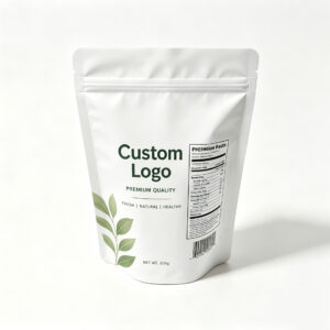 Blank White Stand Up Zipper Pouches | Universal Custom Food Packaging Bags